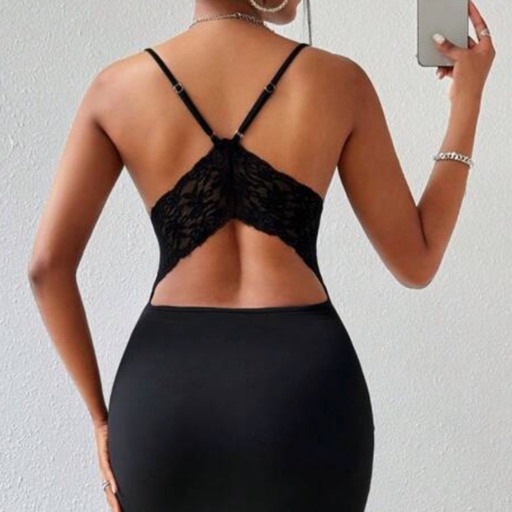 New without tag SHEIN Black Maxi Dress - Picture 4 of 4